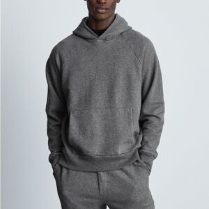 EVERLANE The Track Hoodie Heather Gray NWT